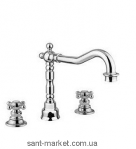 Смеситель для раковины двухвентильный Bugnatese коллекция Arcadia золото ARCDO8312