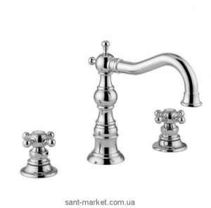 Змішувач для раковини двухвентильний Bugnatese колекція Arcadia хром ARCCR8312