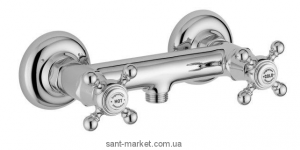 Смеситель для душа настенный двухвентильный Bugnatese коллекция Arcadia хром ARCCR8346
