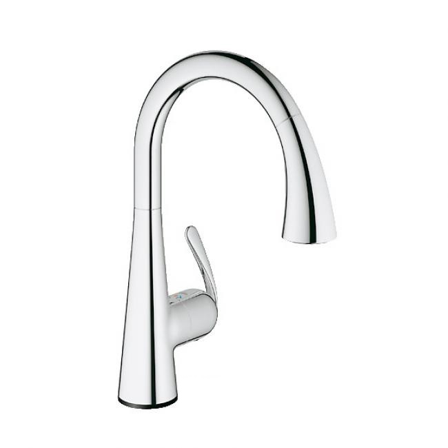 Змішувач для кухні з висувною лійкою сенсорний Grohe Zedra Touch змішувач 30219001