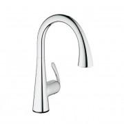 Смеситель для кухни с выдвижной лейкой сенсорный Grohe Zedra Touch однорычажный 30219001