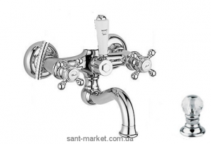 Смеситель двухвентильный со Сваровски Bugnatese коллекция Arcadia золото ARСDO8301G