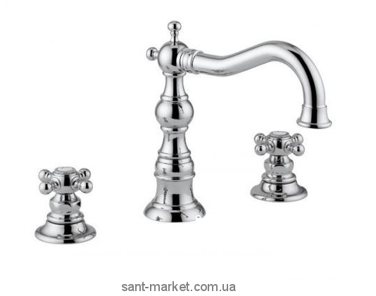 Смеситель для раковины двухвентильный Bugnatese коллекция Arcadia бронза ARCBR8312