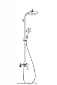 Hansgrohe Душевая система Crometta 160 1jet Showerpipe с однорычажным смесителем 27266400