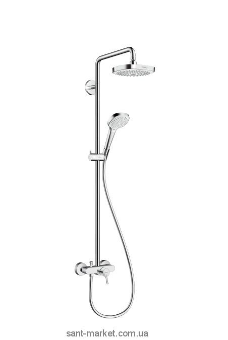 Hansgrohe Душевая система Croma Select E 180 2jet Showerpipe с однорычажным смесителем 27258400