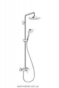 Hansgrohe Душевая система Croma Select E 180 2jet Showerpipe с однорычажным смесителем 27258400