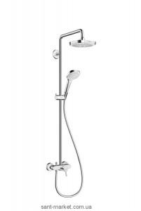 Hansgrohe Душова система Croma Select E 180 2jet Showerpipe з одноважільним змішувачем 27258400