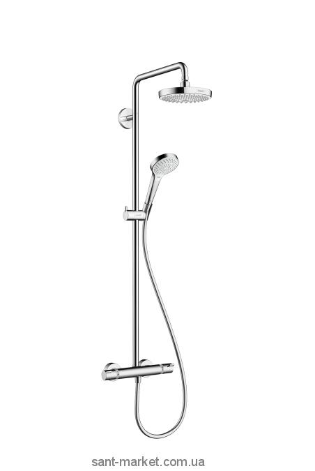 Hansgrohe Душевая система Croma Select S 180 2jet Showerpipe EcoSmart 9 л/мин 27254400