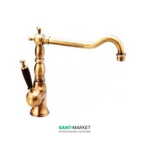 Смеситель для кухни Bugnatese Oxford однорычажный ретростиль бронза OXBR6382 legno