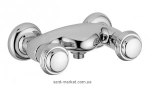 Смеситель для душа настенный двухвентильный Bugnatese коллекция Axo хром AXOCR646