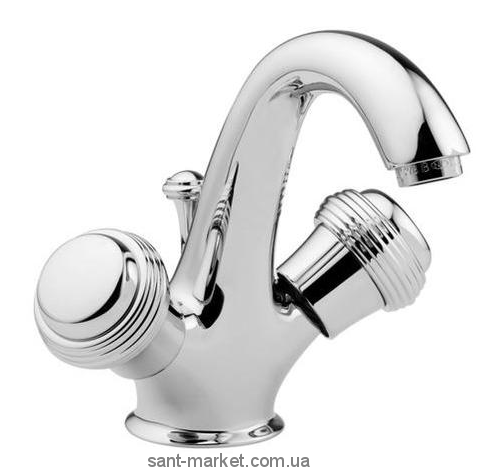 Змішувач для раковини двухвентильний з донним клапаном Bugnatese колекція Axo хром AXOCR634