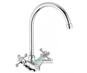 Смеситель для кухни Bugnatese Lady двухвентильный ретростиль LADBR951