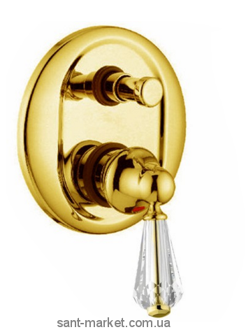 Змішувач прихований (вбудований) зі Сваровські Bugnatese колекція Maya золото MAYDO8972 kristal