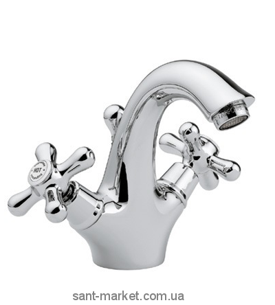 Смеситель для раковины двухвентильный с донным клапаном Bugnatese коллекция Old'800 бронза OLDBR034