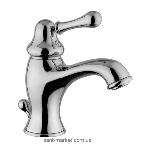 Змішувач для раковини з донним клапаном і каменем Сваровські Bugnatese Maya хром MAYCR8913 kristal