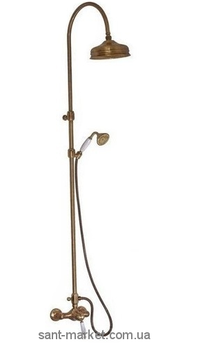 Bugnatese Душевая колона Oxford термостат в комплекте бронза OXBR6337C