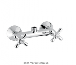 Змішувач для душу настінний двухвентильний Bugnatese колекція Old'800 хром OLDCR047