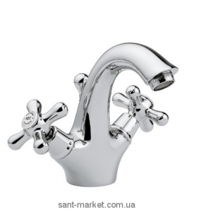 Змішувач для раковини двухвентильний з донним клапаном Bugnatese колекція Old'800 хром OLDCR034