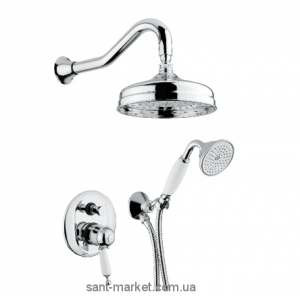 Bugnatese Душ комплект Oxford смеситель термостат встраив-й с автом-м переключ-м бронза OXBR6364