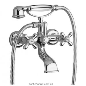 Смеситель двухвентильный для ванны с душем Bugnatese коллекция Old'800 хром OLDCR001
