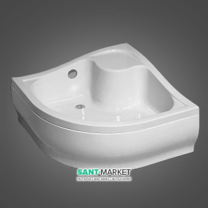 Душевой поддон акриловый четверть круга Eger Csardas 95x95x35 белый 599-512/2