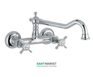 Смеситель для кухни Bugnatese Princeton двухвентильный ретростиль PRICR852