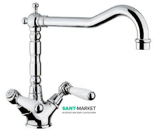 Смеситель для кухни Bugnatese Revival двухвентильный ретростиль REVCR451U