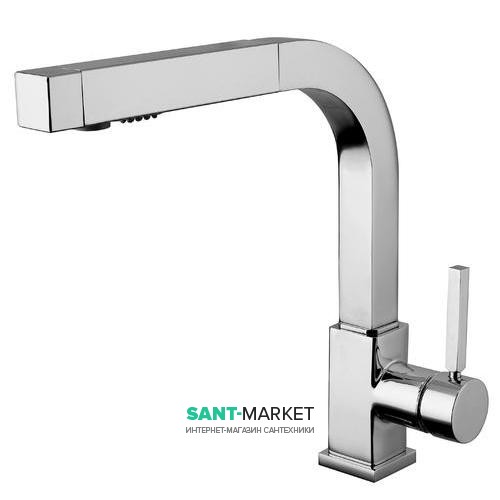 Смеситель для кухни с выдвижной лейкой Bugnatese Stone однорычажный STOCR9395