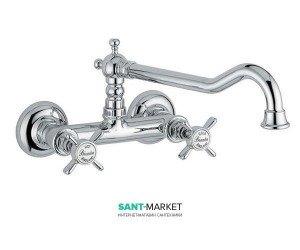 Смеситель для кухни Bugnatese Princeton двухвентильный ретростиль PRICR852