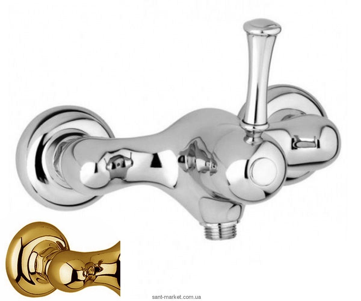 Смеситель для душа настенный однорычажный Bugnatese коллекция Denver бронза DENBR6438