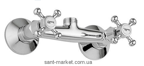 Смеситель для душа настенный двухвентильный Bugnatese коллекция Lady хром LADCR947
