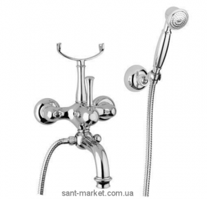 Змішувач одинважільний для ванни з душем Bugnatese колекція Denver хром DENCR6402