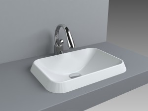 Раковина для ванної вбудована Буль-Буль колекція Albena біла 3904101