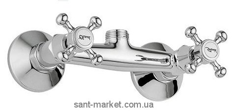 Смеситель для душа настенный двухвентильный Bugnatese коллекция Lady хром LADCR947