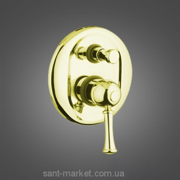 Змішувач прихований (вбудований) Bugnatese колекція Denver золото DENDO6472