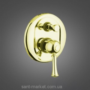 Змішувач прихований (вбудований) Bugnatese колекція Denver золото DENDO6472