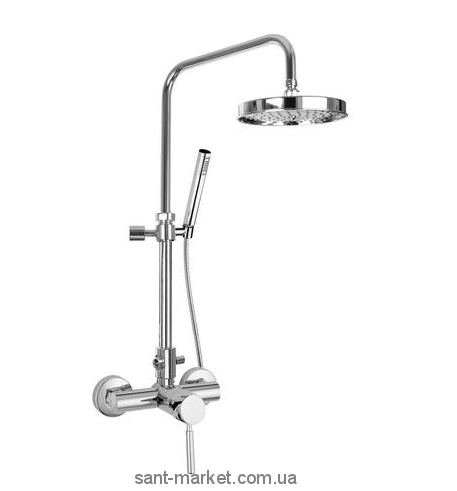 Bugnatese Душова колона Kobuk з верхньої душ лійкою 20 см + ручний душ хром KOBCR2236C