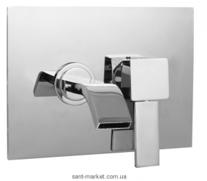 Смеситель для раковины однорычажный настенный Bugnatese коллекция Inside хром INSCR9245