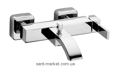 Смеситель однорычажный для ванны с коротким изливом Bugnatese коллекция Inside хром INSCR9208