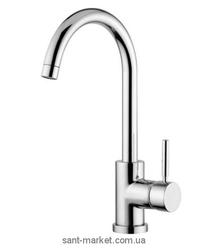 Змішувач для раковини одноважеля високий Bugnatese колекція Kobuk хром KOBCR2217