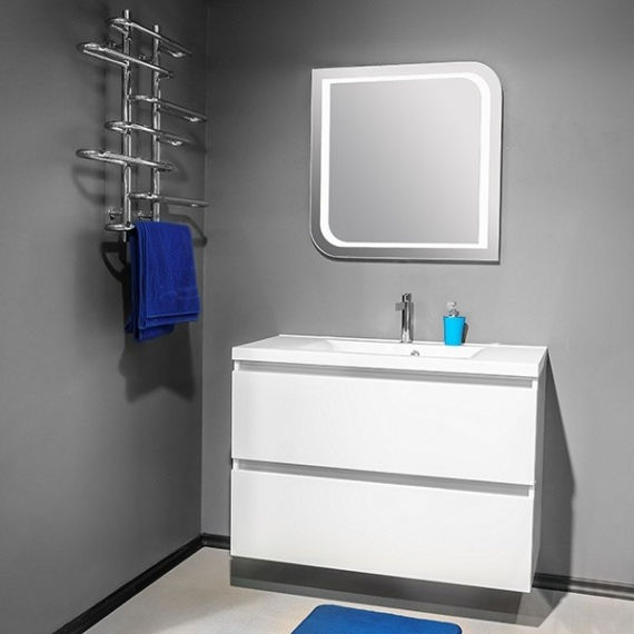 Тумба підвісна Буль-Буль Borneo 995x475x728 з раковиною Lucia 1000 білий 10110012200