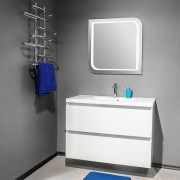 Тумба подвесная Буль-Буль Borneo 995x475x728 с раковиной Lucia 1000 белый 10110012200