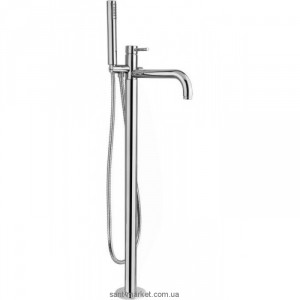 Смеситель однорычажный напольный (отдельностоящий) с душем Bugnatese коллекция Kobuk хром KOBCR2260