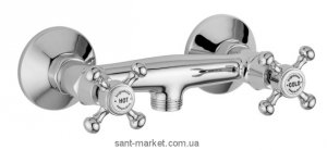 Смеситель для душа настенный двухвентильный Bugnatese коллекция Lady хром LADCR946