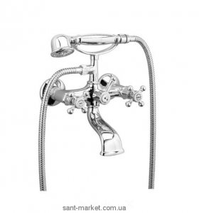 Смеситель двухвентильный для ванны с душем Bugnatese коллекция Lady хром LADCR900
