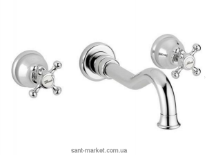 Смеситель для раковины двухвентильный настенный скрытый Bugnatese коллекция Lady бронза LADBR969