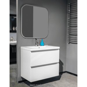 Тумба підвісна Буль-Буль Borneo 795x475x712 з раковиною Lucia 800 білий 10108012200