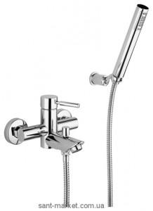 Змішувач одинважільний для ванни з душем Bugnatese колекція Kobuk хром KOBCR2202