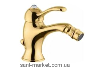 Bugnatese Смеситель Lem для биде моноком-й со Сваровски золото LEMDO1923 kristal