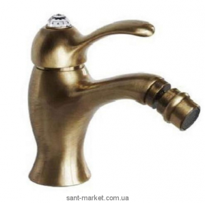 Bugnatese Смеситель Lem для биде моноком-й со Сваровски бронза LEMBR1923 kristal